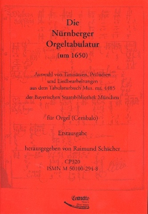 Die Nrnberger Orgeltabulatur um 1650 fr Orgel