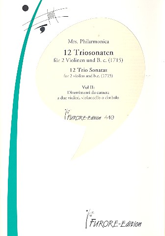 12 Triosonaten Band 2  fr 2 Violinen und Bc