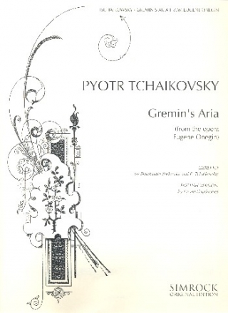 Gremin's aria from Eugen Onegin for voice and piano (en/russ) The gift of love ist rightly treasured