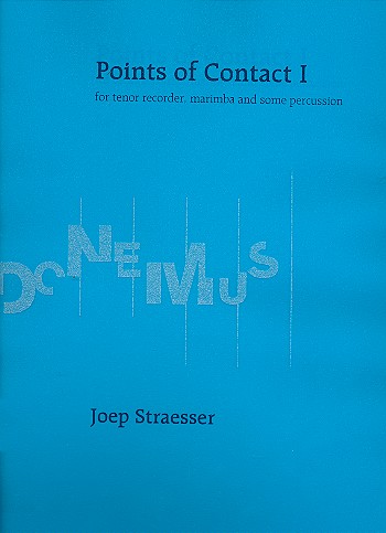 Points of contact vol.1 for tenor recorder, marimba and some percussion score