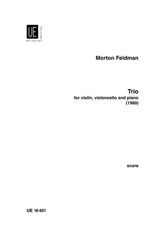 Trio for violin, violoncello and piano,  score