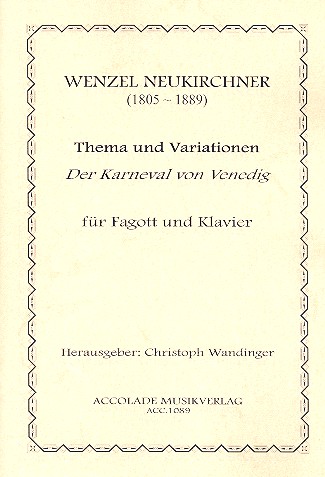 Der Karneval von Venedig Thema und Variationen fr Fagott und Klavier