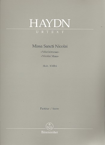 Missa Sancti Nicolai G-Dur Hob.XXII:6 fr Soli, Chor und Orchester Partitur