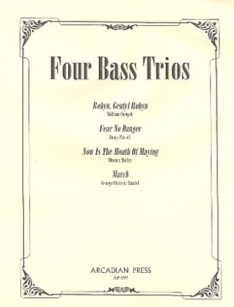 4 Bass Trios for bass recorders 4 scores