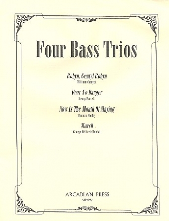 Four Bass Trios for bass recorders 4 scores