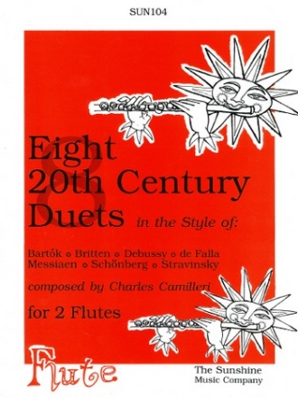 8 20th century duets for 2 flutes, score
