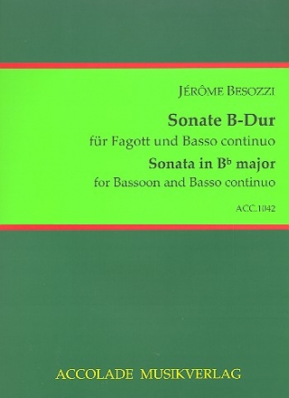 Sonate B-Dur fr Fagott und Bc