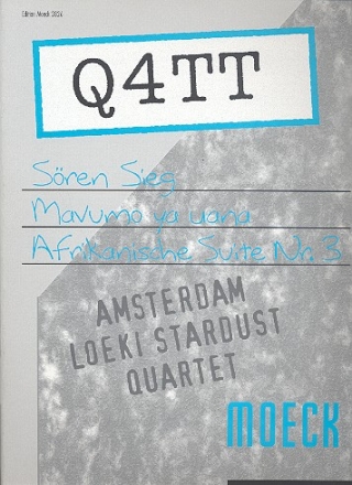 Mavumo ya uana (Afrikanische Suite Nr.3) fr 4 Blockflten (SATB) Partitur und Stimmen