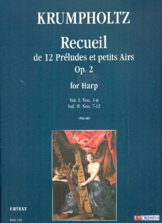 Recueil de 12 preludes et petits airs op.2 vol.1 (nos.1-6) per arpa