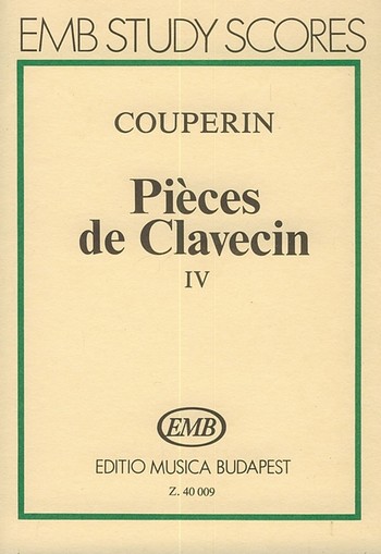 Pieces de clavecin vol.4 study score