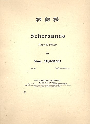 Scherzando op.97  pour piano