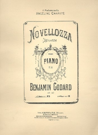 Novellozza op.47  pour piano