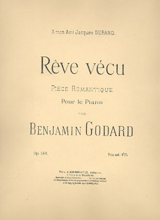 Reve vecu op.140  pour piano