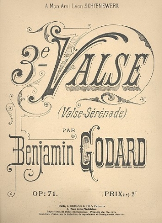 Valse No.3 op.71  pour piano