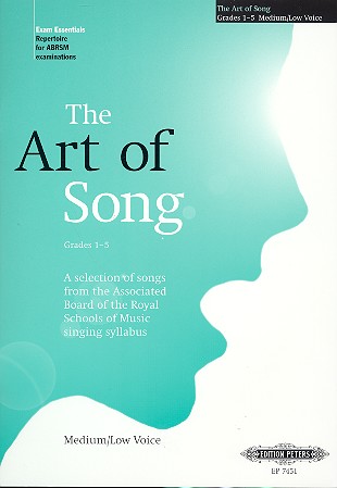 The Art of Songs for medium/low voice and piano (grades 1-5)