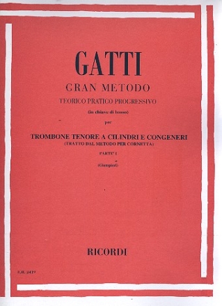 Gran metodo vol.1 per trombone tenore a cilindri e congeneri