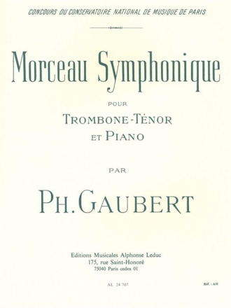 Morceau symphonique pour trombone tenor et piano