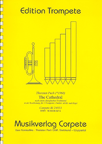 The Cathedral  fr 2 Trompeten in C, Pauke und Orgel Partitur und Stimmen