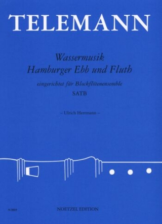 Wassermusik fr 4 Blockflten (SATB) Partitur und Stimmen