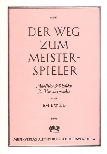 Der Weg zum Meisterspieler Bd.5 melodische Bass-Etden fr Handharmonika