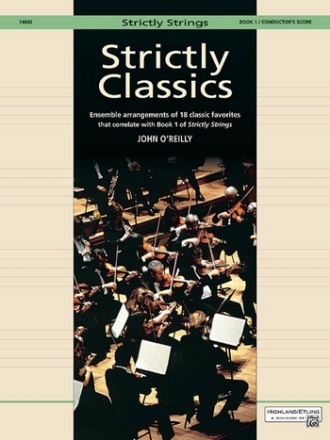Strictly classics vol.1 teacher's score for 2 violins, 2 violoncellos, 2 basses and piano O,Reilly, John, ed