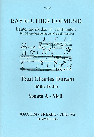 Sonate a-Moll fr Gitarre (Laute) Bayreuther Hofmusik