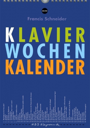 Klavier Wochenkalender - 52 pianistische Knacknsse frs ganze Jahr fr Klavier