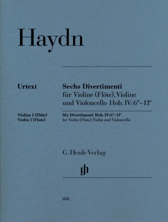 6 Divertimenti Hob.IV:6-11 fr Violine (Flte), Violine und Violoncello