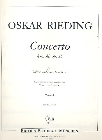 Concerto h-Moll op.35 fr Violine und Streichorchester Violine 1