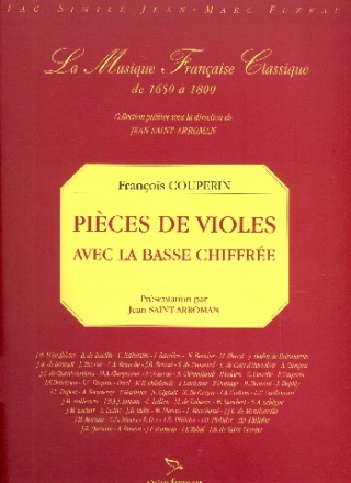 Pieces de viole avec la basse chiffree facsimile