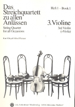 Das Streichquartett zu allen Anlssen - Band 1 Violine 3 (Viola)