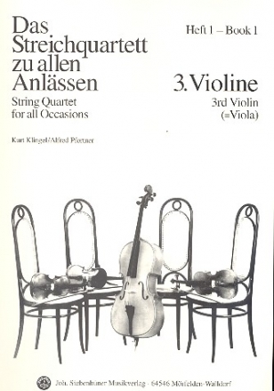 Das Streichquartett zu allen Anlssen - Band 1 fr Streichquartett Violine 3 (Viola)