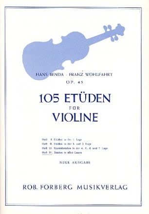 105 Etden op.45 Band 4 (Nr.90-105) fr Violine (alle Lagen)