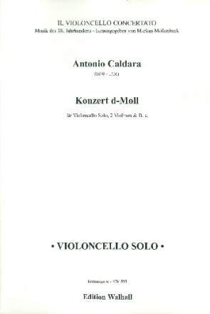 Konzert d-Moll fr Violoncello solo, 2 Violinen und Bc Stimmen
