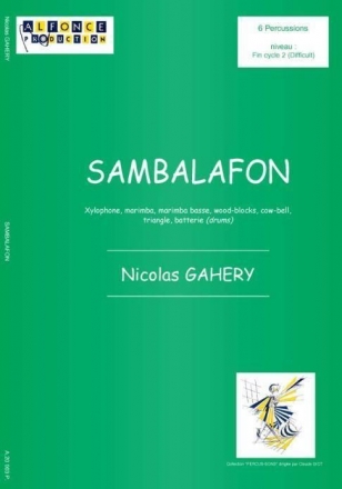 Sambalafon pour ensemble de 6 percussions, partition+parties