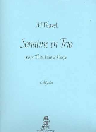 Sonatine en trio pour flute, cello and harp parts