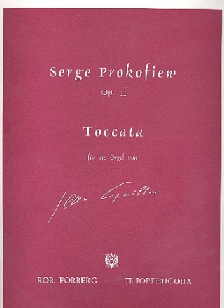 Toccata op.11  fr Orgel