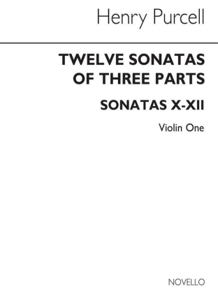 12 sonatas of 3 parts no.10-12 for violin 1 The works of Henry Purcell vol.5 Tilmouth, Michael,  ed