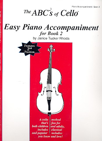 The ABC's of cello vol.2 easy piano accompaniment a cello method for both children and adults