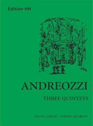 3 Quintette fr Flte und Streichquartett Partitur und Stimmen