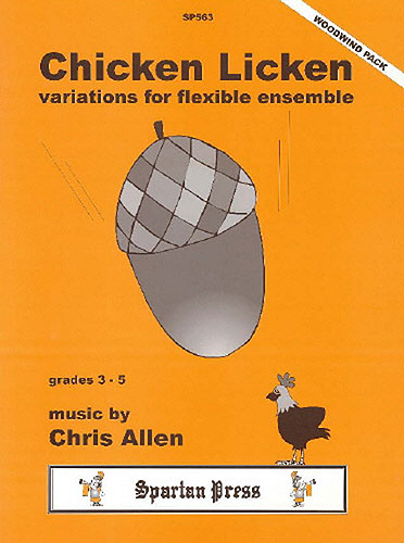 Chicken licken variations for flexible ensemble, woodwind pack score+parts
