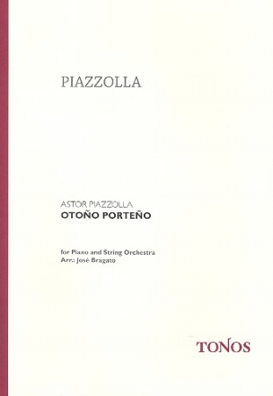 Otono Porteno for piano and string orchestra,  score