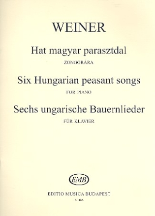 6 ungarische Bauernlieder op.19 fr Klavier Erste Serie