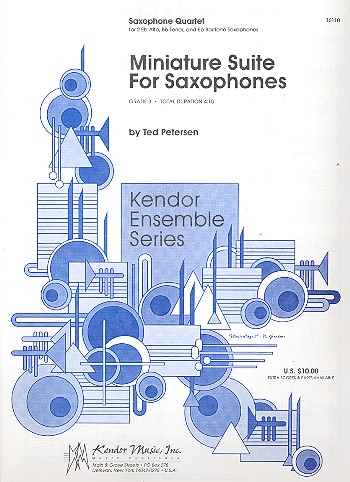 Miniature Suite  for 4 saxophones (AATB) score and parts