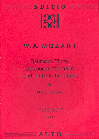 Deutsche Tnze, Salzburger Menuette und lndlerische Tnze Band 2 fr Flte und Klavier