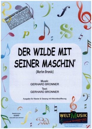 Der Wilde mit seiner Maschin': Einzelausgabe Gesang und Klavier