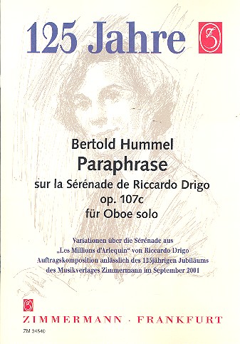 Paraphrase op.107c  sur la Serenade de Riccardo Drigo fr Oboe solo