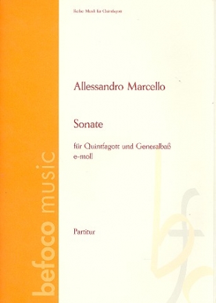 Sonate e-Moll fr Quintfagott und Bc