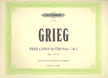 Peer-Gynt-Suiten Nr.1 op.46 und Nr.2 op.55 für Klavier zu 4 Händen 