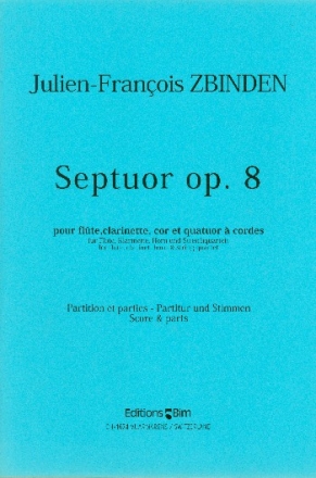 Septett op.8 fr Flte, Klarinette, Horn und Streich- quartett, Partitur und Stimmen (1948)